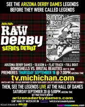 RAW Derby promotion flyer