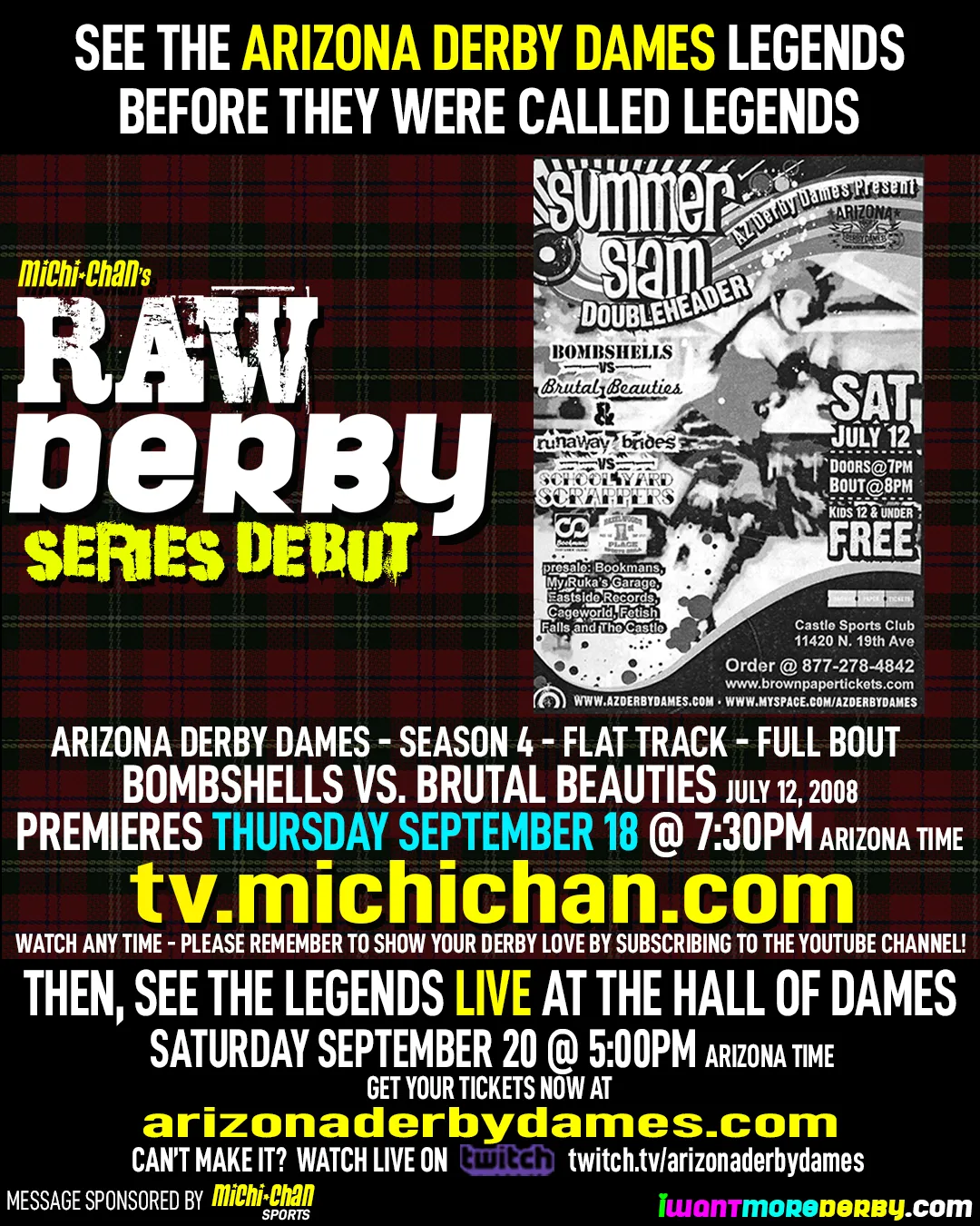 RAW Derby promotion flyer
