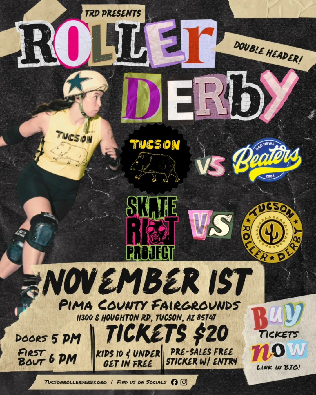 Tucson Roller Derby flyer